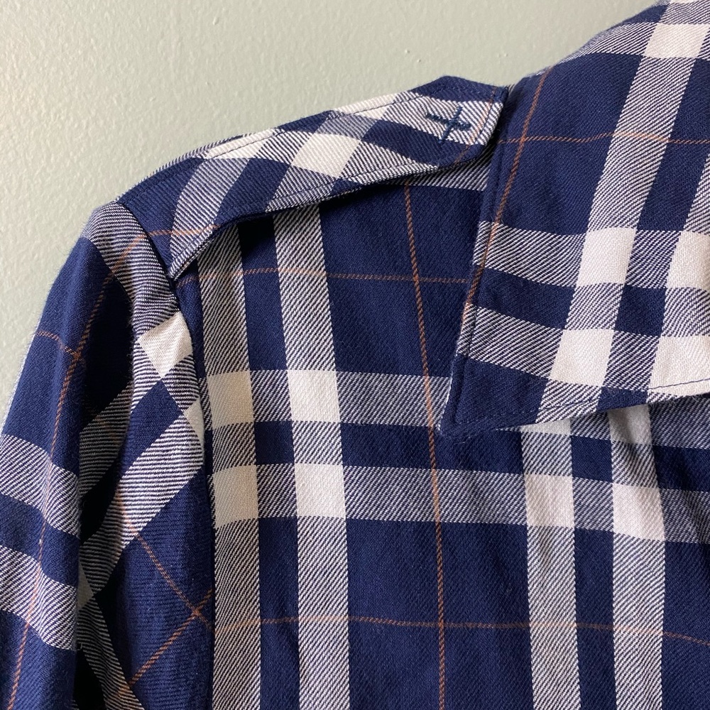 NWOT ZARA WOMAN PLAID SNAP BUTTON DOWN CLOSURE - Picture 4 of 7